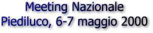Meeting Nazionale - Piediluco, 6-7 maggio 2000