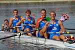 il 4 con azzurro di Zombi, Scardino, Baldi, Landi e Marcaccini (t.) - foto M. Perna  - cliccare per ingrandire