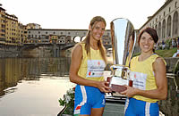 Erika Bello con Gabriella Bascelli al Ponte Vecchio Rowing Show