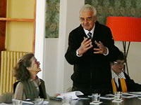 Tiziana Nasi, Presidente del C.I.P. piemontese, con il Presidente Onorario della FIC Gian Antonio Romanini