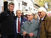 Mahe Drysdale, il Vice Presidente federale Dario Crozzoli, Francesco Gavinelli e il Presidente Onorario FIC Romanini