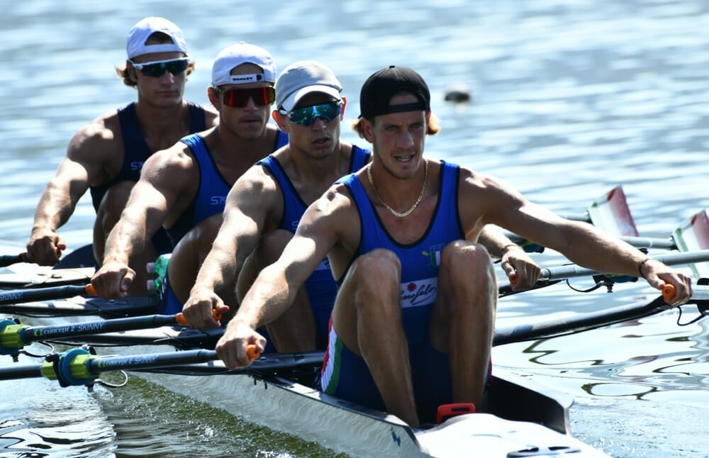 Road to Belgrado il quattro di coppia maschile Federazione Italiana