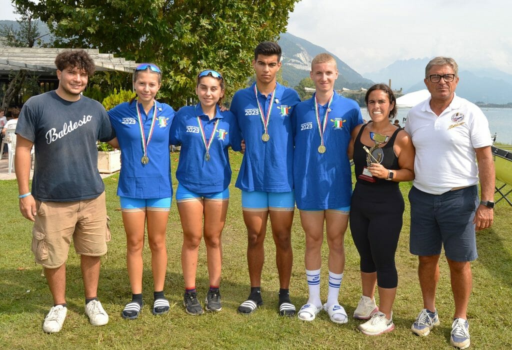Baldesio campione d’Italia con il quattro di coppia e seconda nel