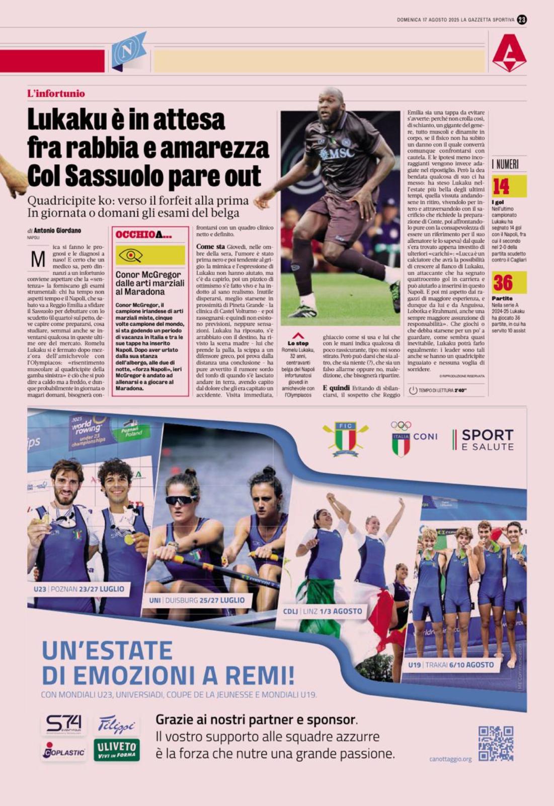 La Gazzetta Dello Sport Du 15 Juin 1961 - Italia-Argentina à Florence - Original